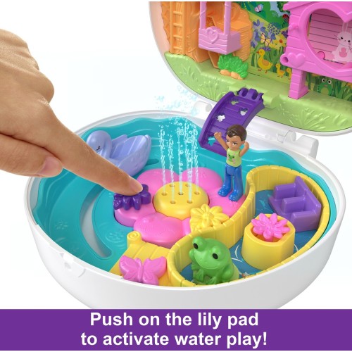 Mattel Polly Pocket Flower Garden Bunny Compact FRY35 / HKV36 194735109043