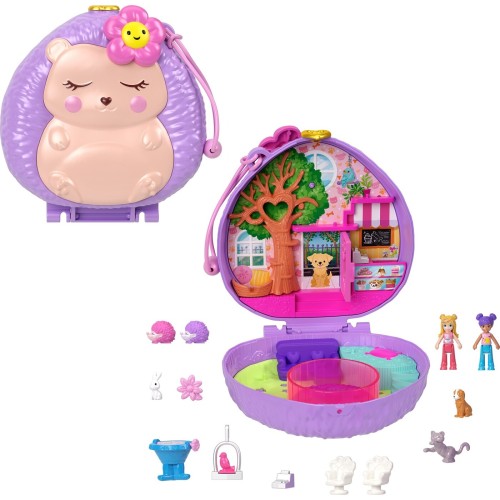Mattel Polly Pocket Hedgehog Coffee Shop Compact FRY35 / HRD37 194735173860