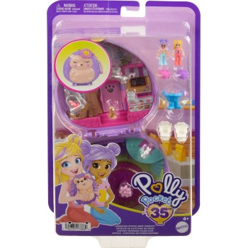 Mattel Polly Pocket Hedgehog Coffee Shop Compact FRY35 / HRD37 194735173860