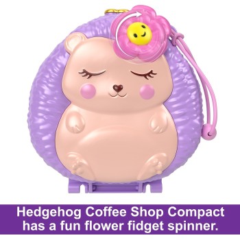 Mattel Polly Pocket Hedgehog Coffee Shop Compact FRY35 / HRD37 194735173860