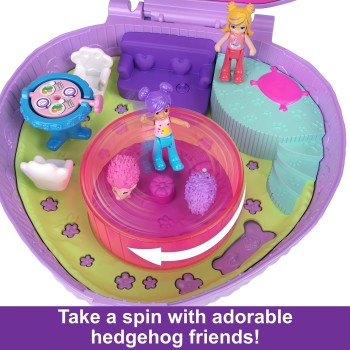Mattel Polly Pocket Hedgehog Coffee Shop Compact FRY35 / HRD37 194735173860