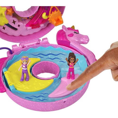 Mattel Polly Pocket Sparkle Cove Adventure Unicorn Floatie Compact FRY35 / HKV34 194735109449