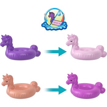 Mattel Polly Pocket Sparkle Cove Adventure Unicorn Floatie Compact FRY35 / HKV34 194735109449