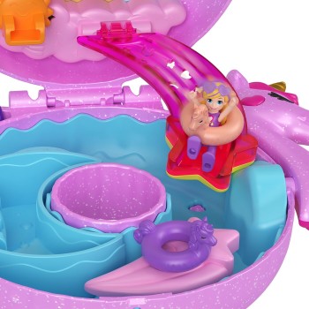 Mattel Polly Pocket Sparkle Cove Adventure Unicorn Floatie Compact FRY35 / HKV34 194735109449
