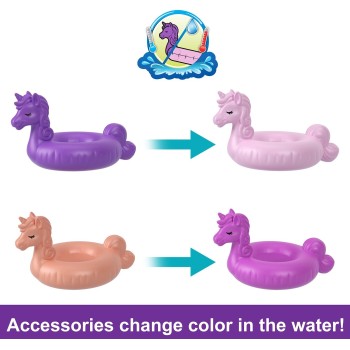Mattel Polly Pocket Sparkle Cove Adventure Unicorn Floatie Compact FRY35 / HKV34 194735109449