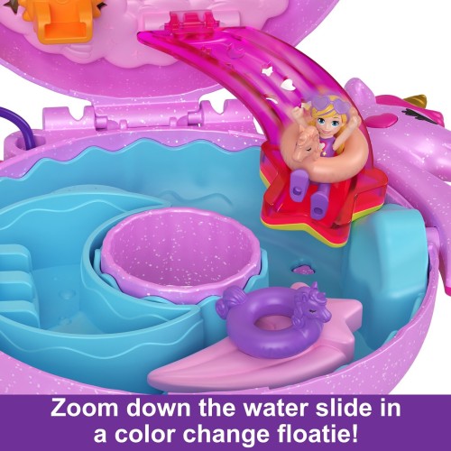 Mattel Polly Pocket Sparkle Cove Adventure Unicorn Floatie Compact FRY35 / HKV34 194735109449