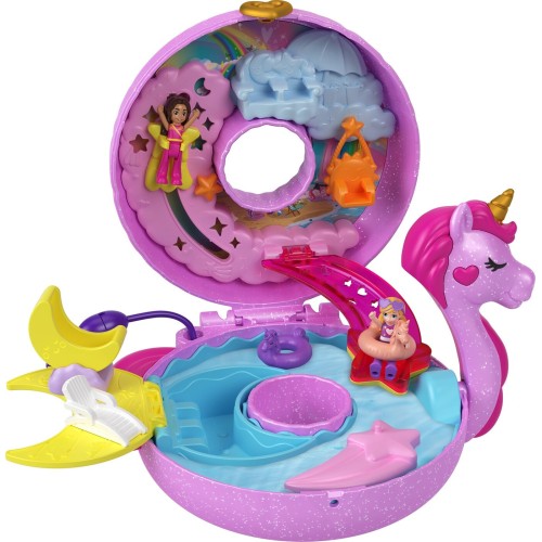 Mattel Polly Pocket Sparkle Cove Adventure Unicorn Floatie Compact FRY35 / HKV34 194735109449
