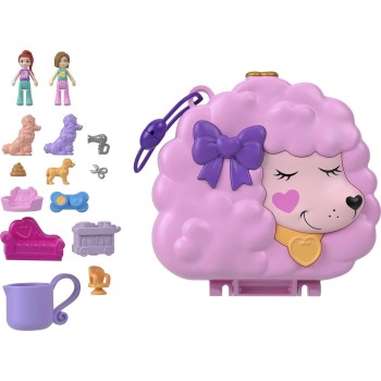 Mattel Polly Pocket Groomand Glam Poodle Compact FRY35 / HKV35 194735109135