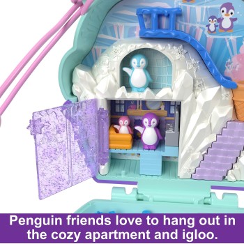 Mattel Polly Pocket Snow Sweet Penguin Compact FRY35 / HRD34 194735173792