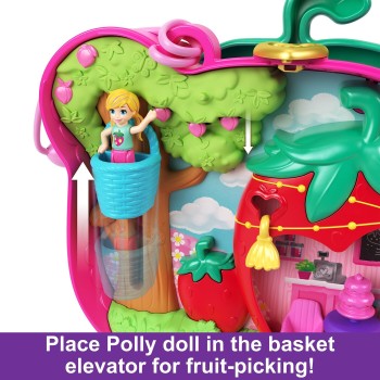 Mattel Polly Pocket Straw-beary Patch Compact FRY35 / HRD35 194735173761