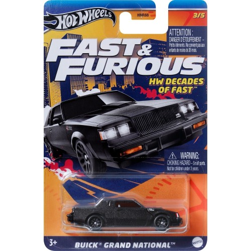 Mattel Hot Wheels Fast and Furious Buick Grand National HNR88 / HRW43 194735187324