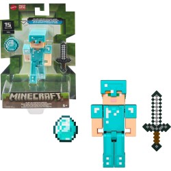 Mattel Minecraft 8 Εκ. Alex In Diamond Armor GTP08 / HTN09 194735194421