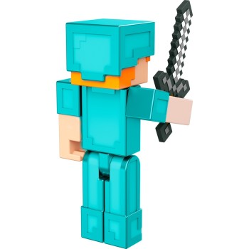 Mattel Minecraft 3.25 Core Figure Alex in Diamond Armor GTP08 / HTN09 194735194421