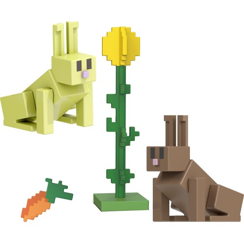 Mattel Minecraft 3.25 Core Figure Rabbits GTP08 / HTN12 194735194445