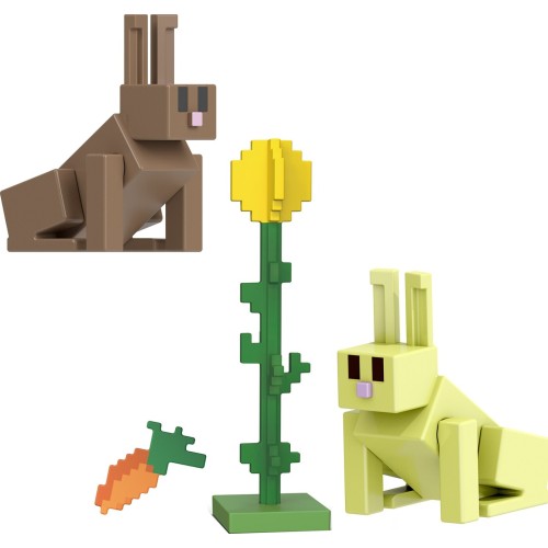 Mattel Minecraft 3.25 Core Figure Rabbits GTP08 / HTN12 194735194445