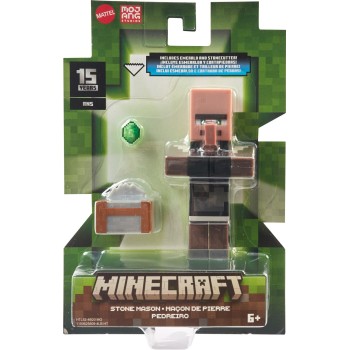 Mattel Minecraft 3.25 Core Figure Stone Mason GTP08 / HTL82 194735193660