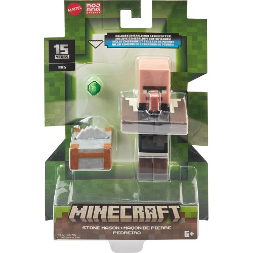 Mattel Minecraft 3.25 Core Figure Stone Mason GTP08 / HTL82 194735193660