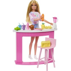 Mattel Barbie Καλοκαιρινά Έπιπλα Σμούθι Μπαρ HPT51 / HPT54 194735167296