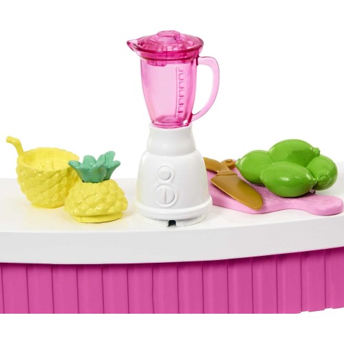 Mattel Barbie Καλοκαιρινά Έπιπλα Σμούθι Μπαρ HPT51 / HPT54 194735167296