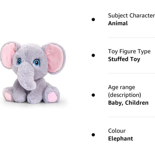 Keel Toys 25Cm Keeleco Adoptable World Elephant SE1215 5027148012158