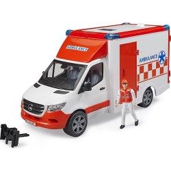 Mercedes Sprinter Ambulance With Rescuer - Bruder BR002676 4001702026769