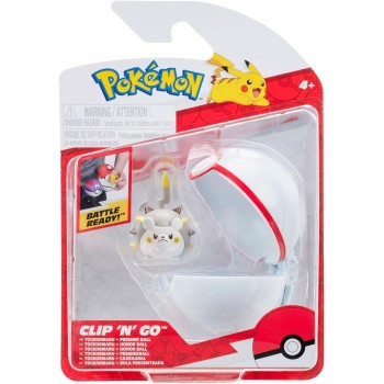 Jazwares Pokemon Clip 'N' Go Togedemaru και Premier Ball-με Φιγούρα Μάχης 2 Ιντσών και Αξεσουάρ Premier Ball JW095057 1917264830