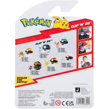 Jazwares Pokemon Clip 'N' Go Togedemaru and Premier Ball-including a 2-inch fight figure and Premier Ball accessories JW095057 1