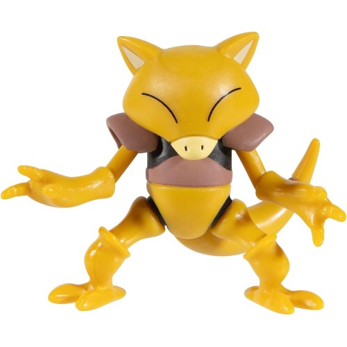 Jazwares Pokemon PKW3144 Clip 'N' Go Abra including 5.1 cm large fighter figure and levelball accessories, multi-colored JW09505