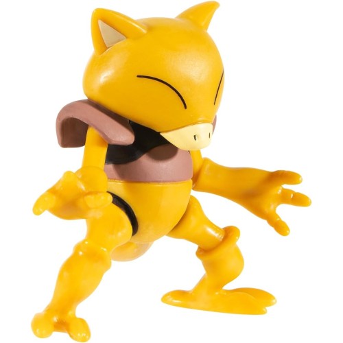 Jazwares Pokemon PKW3144 Clip 'N' Go Abra including 5.1 cm large fighter figure and levelball accessories, multi-colored JW09505
