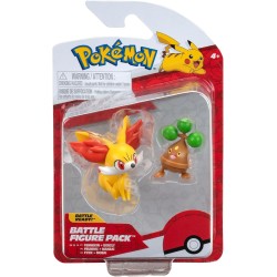 Jazwares Pokemon Battle Figure Fennekin UND Bonsly JW095007 191726480914