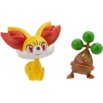 Jazwares Pokemon Battle Figure Fennekin UND Bonsly JW095007 191726480914