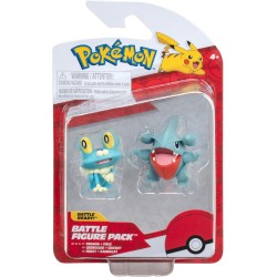 Jazwares Pokemon Battle Figure Gible UND Froakie JW095007 191726480921