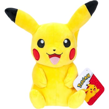 Jazwares Pokemon PKW3457-20cm Plsch - Pikachu, official Plsch JW003403 191726515302