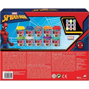 As company AS Plasticine Marvel Spiderman Box With 10 Jars And Lids Molds 500gr For 3+ Years 1045-03611 5203068036119