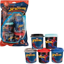 As company AS Plasticine Marvel Spiderman Bag With 5 Jars And Lids Molds 570gr For 3+ Years 1045-03609 5203068036096