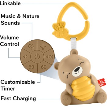 Mattel Fisher-Price Αρκουδάκι Με Ήχους Και Φώτα HRB18 194735171422