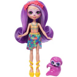 Mattel Enchantimals Sunshine Beach Sabindra Sloth and Tang Doll FNH22 / HRX82 194735188192