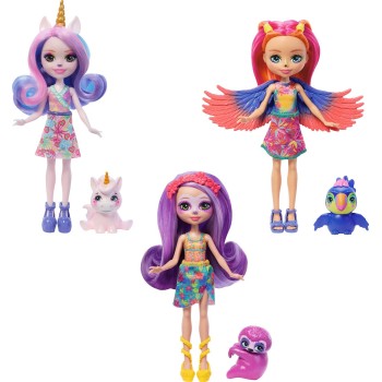 Mattel Enchantimals Sunshine Beach Sabindra Sloth and Tang Doll FNH22 / HRX82 194735188192