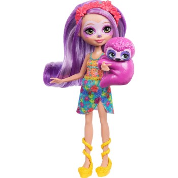 Mattel Enchantimals Sunshine Beach Sabindra Sloth and Tang Doll FNH22 / HRX82 194735188192
