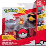 Jazwares Pokemon PKW - Clip N Go Poke Ball Belt Set premier Ball, Luxury Ball and Charmander JW095283 / PKW3163 191726483168