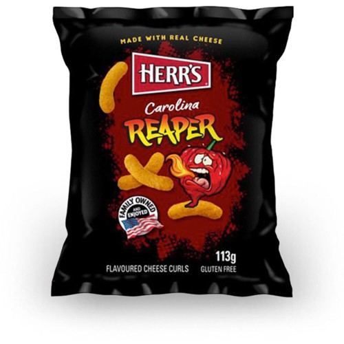 Herr s Σνακ Γαριδάκια Carollina Reaper Cheese Curls 113 Gr HER145 072600069145