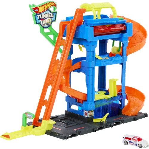 Mattel Hot Wheels City Tunnel Twist Car Wash HTN80 194735195114