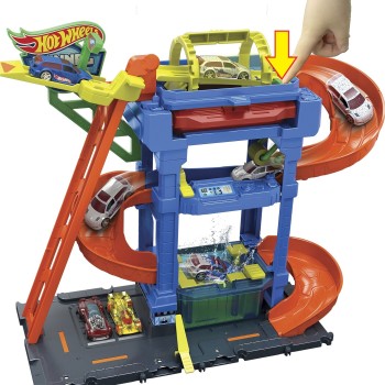 Mattel Hot Wheels City Tunnel Twist Car Wash HTN80 194735195114