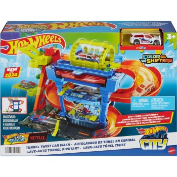 Mattel Hot Wheels City Tunnel Twist Car Wash HTN80 194735195114