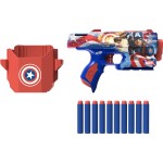 Hasbro Nerf Marvel Captain America Dart Blaster, 10 Elite Darts F9717 5010996238856