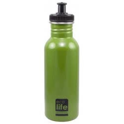 eco life Ecolife Μεταλλικο Μπουκαλι 600Ml Πρασινο 33-BO-1004 5208009000112