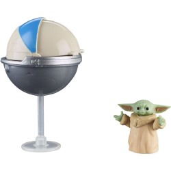 Hasbro Star Wars Wars Epic Hero Series Grogu 1-Inch-Tall And Hover Pram F9405 / G0101 5010996218513