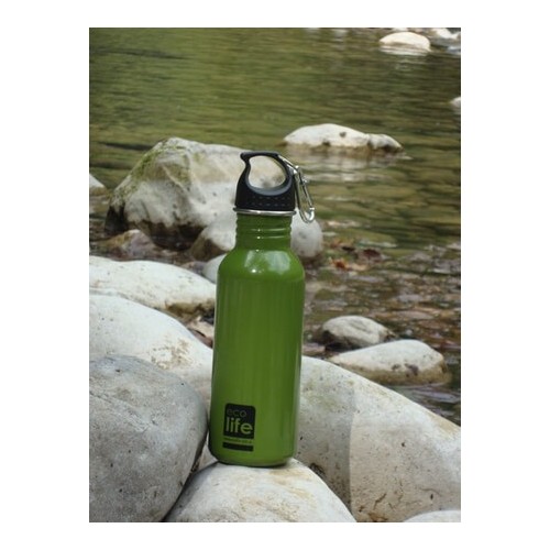 eco life Ecolife Μεταλλικό Μπουκάλι 600Ml Πράσινο 33-BO-1004 5208009000112