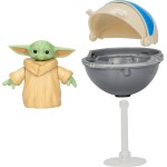 Hasbro Star Wars wars epic hero series grogu 1-inch-tall action figure and hover pram, toys for 4 year old boys and girls F9405 