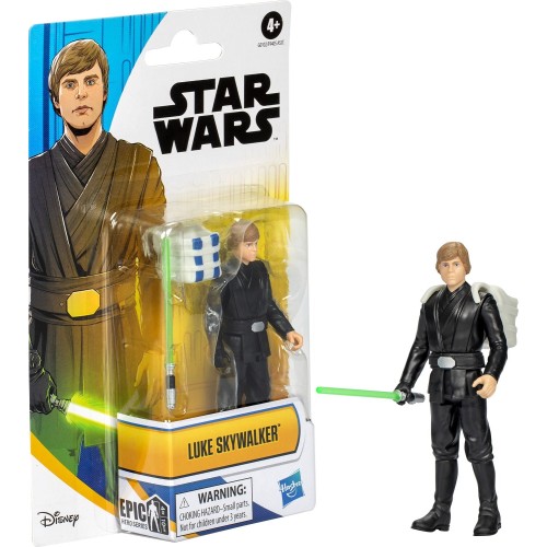 Hasbro Star Wars wars epic hero series luke skywalker 4-inch action figure and 2 accessories, toys for 4 year old boys and girls
